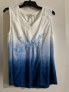 Vintage America White-to-Blue Ombre Sleeveless Camisole